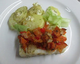 Foto del paso 7 de la receta: Bacalao batatero y papas con ajos aliñados
