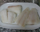 Foto del paso 2 de la receta: Bacalao batatero y papas con ajos aliñados
