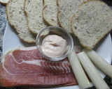 Foto del paso 1 de la receta: Palmitos con salsa golf y jamón crudo