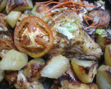 Foto del paso 4 de la receta: Cuartos de pollo con patatas y tomates a la mantequilla