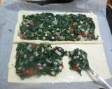 Foto del paso 8 de la receta: Tarta de espinaca con jamón y huevos
