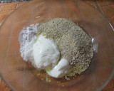 Foto del paso 1 de la receta: Bizcocho de avena y yogurt chocolatado (para dieta)
