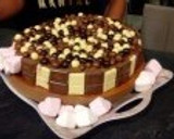 Foto del paso 4 de la receta: Tarta tres capas con dulce de leche, nocilla y chocolate