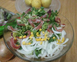 Foto del paso 1 de la receta: Ensalada con tiritas de jamón y aderezo especial