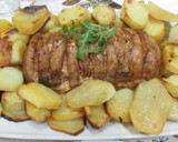 Foto del paso 7 de la receta: Cerdo con panceta ahumada y patatas al horno