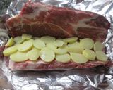 Foto del paso 4 de la receta: Cabezada de lomo de cerdo rellena con patatas y queso