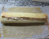 Foto del paso 12 de la receta: Tronco de árbol con nata y melocotones