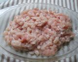 Foto del paso 1 de la receta: Albóndigas de pollo en salsa de tomate y zanahoria en brochetas (para dieta)