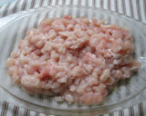 Foto del paso 1 de la receta: Albóndigas de pollo en salsa de tomate y zanahoria en brochetas (para dieta)