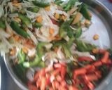 A picture of step 3 of Paneer Jalfrezi with Aloo Kulcha.