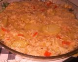 Foto del paso 4 de la receta: Torta de arroz rellena de jamón y queso