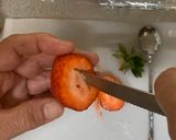 A picture of step 2 of Cream-in Frozen Strawberry.