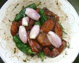 Foto del paso 3 de la receta: Brochetas de pollo al coñac con escalonias y pimientos de Couto