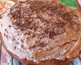 Foto del paso 4 de la receta: Pastel "2000" de chocolate, crema de castañas y macarons de frambuesa