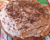 Foto del paso 4 de la receta: Pastel "2000" de chocolate, crema de castañas y macarons de frambuesa