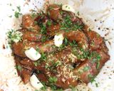 Foto del paso 1 de la receta: Brochetas de pollo al coñac con escalonias y pimientos de Couto