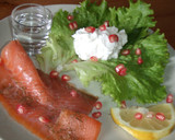 Foto del paso 2 de la receta: Salmón con vodka y granada