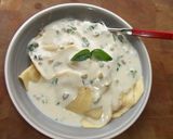 Foto del paso 3 de la receta: Ravioli con salsa de queso, albahaca y pistachos