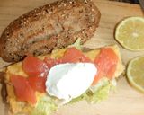 Foto del paso 3 de la receta: Bocadillo de salmón escocés con tortilla francesa de eneldo
