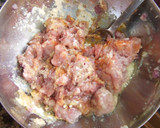 Foto del paso 1 de la receta: Baguels rellenos de tortitas de carne de cerdo y manzanas caramelizadas