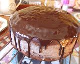 Foto del paso 5 de la receta: Pastel "2000" de chocolate, crema de castañas y macarons de frambuesa