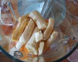 Foto del paso 1 de la receta: Helado de plátano y albaricoques