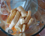 Foto del paso 1 de la receta: Helado de plátano y albaricoques