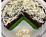 Foto langkah ke 7 dari resep Brownies pandan coklat kukus.