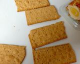 A picture of step 1 of My pineapple + Almond Roulè with Smoked Salmon on cracker #Snack.