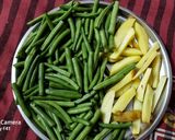 फ्रेंच बींस आलू मसाला फ्राई (french beans aloo masala fry recipe in Hindi) रेसिपी चरण 1 फोटो