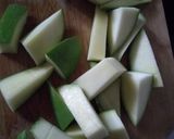 A picture of step 1 of Aam panna.