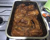 A picture of step 4 of Pork Ribs in Peach Sauce.