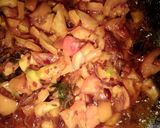 A picture of step 2 of Pumpkin sabzi😋.