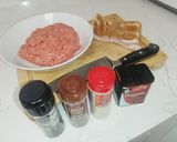 Foto del paso 1 de la receta: Hamburguesa rellena. Doble cheese bacon
