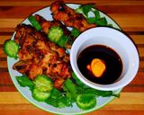 A picture of step 9 of Mike's Grilled Skewered Asian Chicken Yakitori Appetizers.
