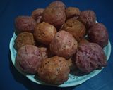 Foto langkah ke 1 dari resep Sate Donat buah naga.