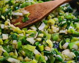 Foto del paso 1 de la receta: Fainá de puerro