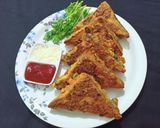 બ્રેડ વેજિ પકોડા ટોસ્ટ (Bread Veggie Pakoda Toast Recipe in Gujarati) રેસીપી સ્ટેપ5ફોટો