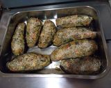 Foto del paso 5 de la receta: Berenjenas rellenas y papas a la crema para los lunes sin carne