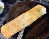 A picture of step 2 of Spinach mint cauliflower masala dosa.