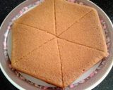 A picture of step 7 of Eggless papaya sponge cake.