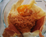 Foto del paso 6 de la receta: Huevo con espuma de patata y tierra y crujiente de jamón