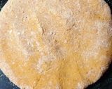 A picture of step 1 of Makka parantha.