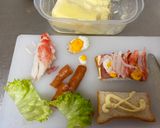 A picture of step 3 of Japanese Miniature Obento Lunch Box.