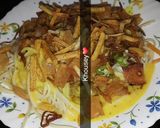 A picture of step 5 of Memoni Beef khousey.