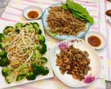 Hình bước làm 6 của món Nộm bông cải xanh