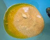 A picture of step 7 of Basbousa Mix Cake 🥰.