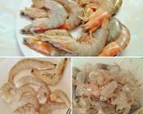 Foto del paso 1 de la receta: Crujiente de langostinos sobre crema de marisco