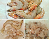 Foto del paso 1 de la receta: Crujiente de langostinos sobre crema de marisco
