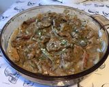 Une image de l'étape 11 de Bœuf aux oignons de roscoff sauce aux champignons.